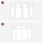 vidaXL Jardinière Noir 60 x 60 x 35 cm Acier