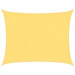 vidaXL Voile d'ombrage 160 g/m² Beige 6x8 m PEHD