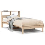 vidaXL Lit bibliothèque sans matelas 90x200 cm bois de pin massif