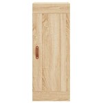 vidaXL Buffet haut Chêne sonoma 34 5x34x180 cm Bois d'ingénierie