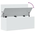 vidaXL Boîte de rangement blanc 90x35x35 cm bois d'ingénierie
