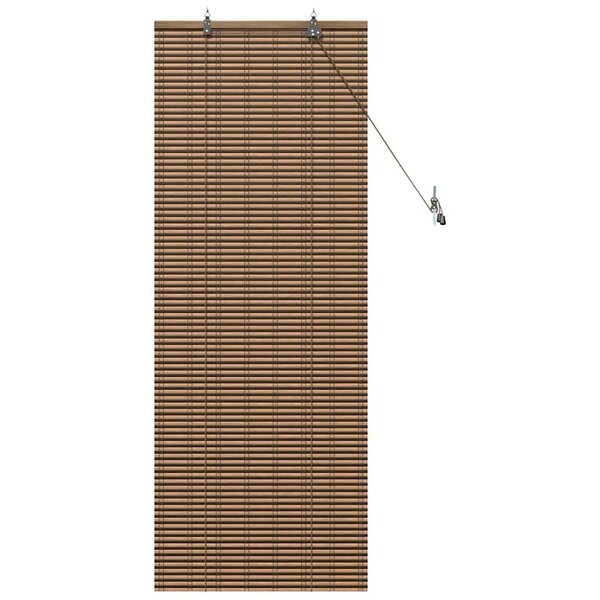 vidaXL Store de Fenêtre Géométrique Marron 60 x 160 cm Bambou