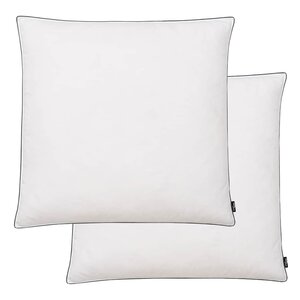 vidaXL Oreiller lot de 2 Remplissage de duvet léger 80 x 80 cm Blanc