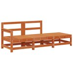 vidaXL Unité de canapé sectionnel Brun cire 190 x 62 x 70 5 cm