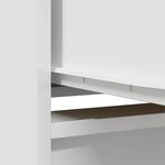 vidaXL Armoire avec tiroir blanc 55 5x34x119 5 cm bois d'ingénierie