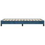 vidaXL Cadre de lit Bleu foncé 90x190 cm Velours