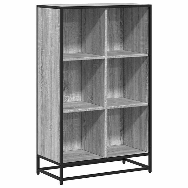 vidaXL Bibliothèque sonoma gris 65 5x33x107 5 cm bois d'ingénierie