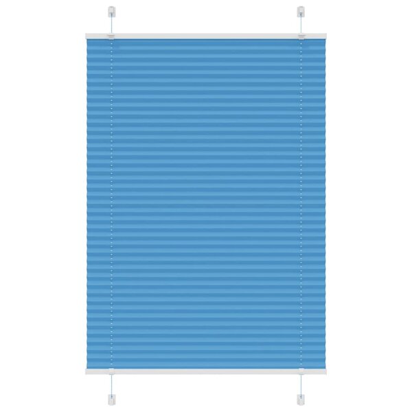vidaXL Store plissé bleu 95x100 cm largeur du tissu 94 4 cm polyester