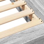 vidaXL Cadre de lit sans matelas sonoma gris 120x190 cm