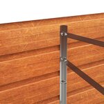 vidaXL Lit surélevé de jardin rouillé 320x80x45 cm acier corten