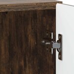 vidaXL Cabinet de chevet 2 Pièces Chêne fumé 43 x 34 5 x 50 cm
