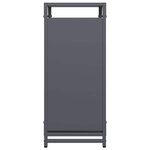 vidaXL Portant de bois chauffage anthracite 44x28x65 cm