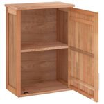 vidaXL Armoire murale de salle de bain 42x23x60cm Bois massif de noyer