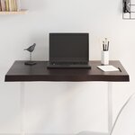 vidaXL Dessus de table bois massif traité bordure assortie