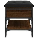 vidaXL Banc à chaussures chêne marron 62x42x45 cm bois d'ingénierie