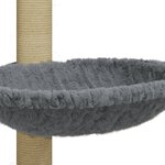 vidaXL Arbre à chat avec griffoir en sisal Gris clair 74 cm