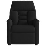 vidaXL Fauteuil inclinable électrique Noir Tissu