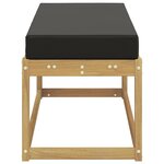 vidaXL Banc de Jardin Bois d'Acacia Massif Blanc