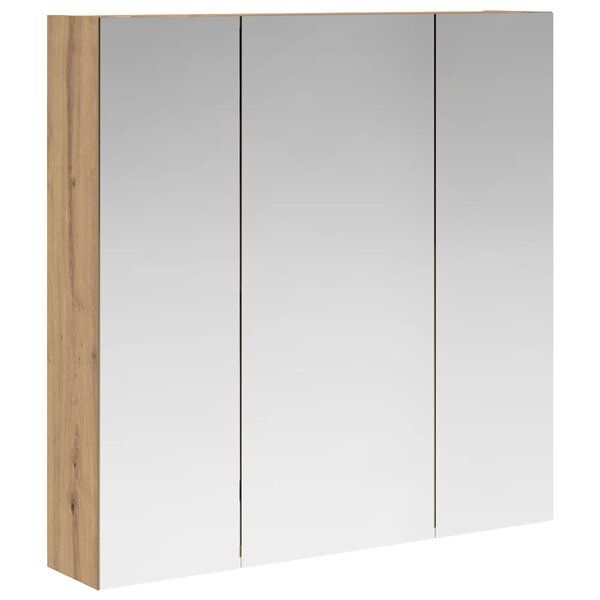 vidaXL Armoire Miroir de Salle de Bain Chêne artisan 70 x 14 5 x 70 cm