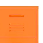 vidaXL Armoire à tiroirs Orange 80x35x101 5 cm Acier