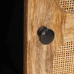 vidaXL Haut Armoire Marron 90 x 33 x 75 cm Bois de mangue massif