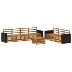 vidaXL Ensembles de canapés 8 pc Bois d'Acacia Massif
