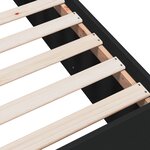 vidaXL Cadre de lit sans matelas noir 75x190 cm