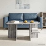 vidaXL Table basse Sonoma gris 87 x 50 x 45 cm Bois d’ingénierie