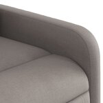 vidaXL Fauteuil de massage inclinable Taupe Tissu