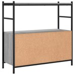 vidaXL Bibliothèque sonoma gris 80x30x78 5 cm bois d'ingénierie et fer