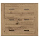 vidaXL Buffet chêne artisanal 80x33x70 cm bois d'ingénierie