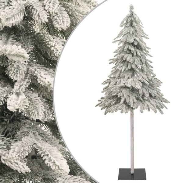 vidaXL Sapin de Noël artificiel avec neige floquée 210 cm