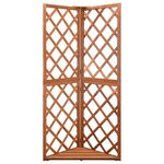 vidaXL Treillis d'angle 50x50x145 cm Bois de sapin massif
