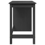 vidaXL Bureau Gris 112 x 50 x 75 cm Bois de Pin Massif