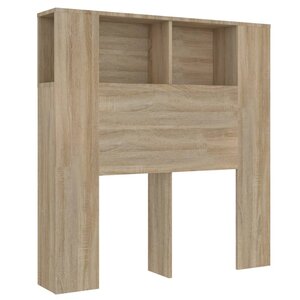vidaXL Armoire de tête de lit Chêne sonoma 100x18 5x102 5 cm