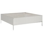 vidaXL Lit surélevé de jardin 100x100x33 5 cm acier inoxydable