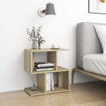 vidaXL Table de chevet chêne sonoma 50x30x51 5 cm bois d'ingénierie