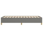 vidaXL Cadre de lit Gris foncé 90x190 cm Tissu