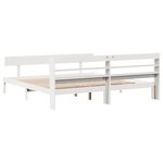 vidaXL Cadre de lit sans matelas blanc 180x200 cm bois massif de pin