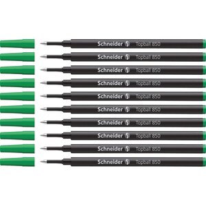 Recharge pour roller Topball 850 05 verte x 10 SCHNEIDER