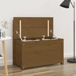vidaXL Banc Marron miel 80x41x77 cm Bois de pin massif