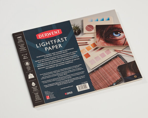 DERWENT - LIGHTFAST - bloc 1 côté collé 300 gsm - 30 5x40 5 cm