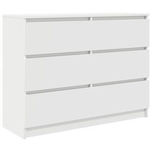 vidaXL Buffet blanc 100x35x76 cm bois d'ingénierie
