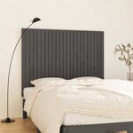 vidaXL Tête de lit murale Gris 146 5x3x110 cm Bois massif de pin