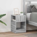 vidaXL Table d'appoint 2 Pièces Gris Sonoma 30 5 x 30 x 45 cm