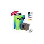 Compatible Epson T0715 Pack 25 cartouches Noires/couleurs XL (Guepard)