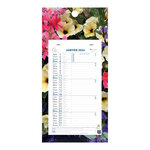 Calendrier Bloc Mensuel Mural 2026 - 16x33cm - Nature - Modèle aléatoire*