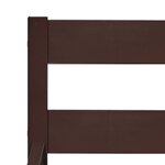 vidaXL Cadre de lit Marron foncé Bois de pin massif 100x200 cm