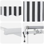 vidaXL Auvent rétractable automatique anthracite blanc 600x300 cm