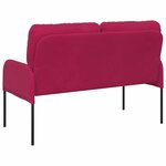 vidaXL Canapés avec coussin 110cm Bordeaux Contreplaqué